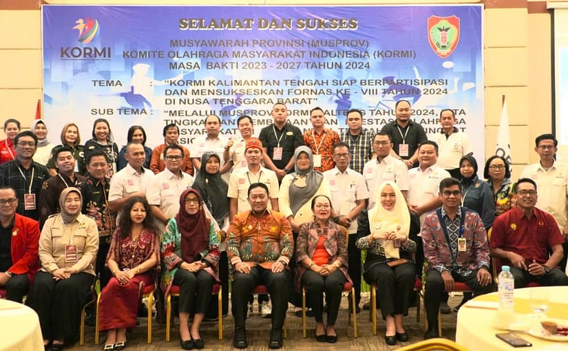 Buka MUSPROV KORMI Provinsi Kalteng, Wagub Harapkan Olahraga Masyarakat Mampu Jadi Destinasi Wisata